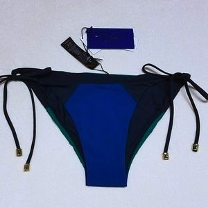 NWT $80 Heidi Klum M Bikini Bottoms Tie Sides